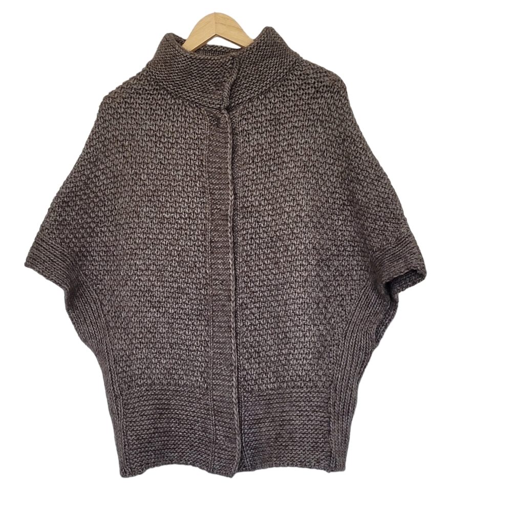Anthropologie Elsamanda Women's Gray Alpaca Dolman Sleeve Sweater